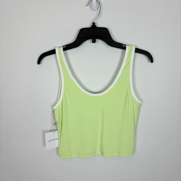 All The Ways Roxy Contrast Trim Top in Lime Size M - Picture 3 of 7